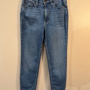 Calvin Klein Jeans Women's High Rise Slim, Blue, S 24